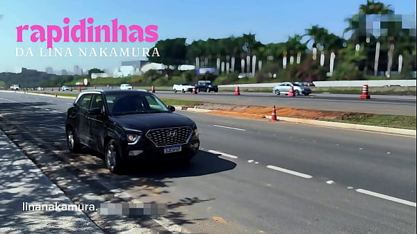 Asiática gostosa Fodendo no Pelo Com Caminhoneiro Na estrada